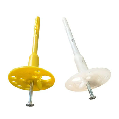 PE/PP Hammer In Plastic Insulation Anchors With Heat And Weather Resistance For House Walls