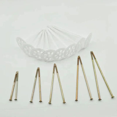 PE/PP Concrete Insulation Nails For House Wall 50mm Head Diameter Weather And Corrosion Resistant
