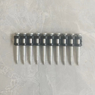 Gas Nails Series Cold Galvanizing Steel Concrete Nails Flat Head For Building Construction