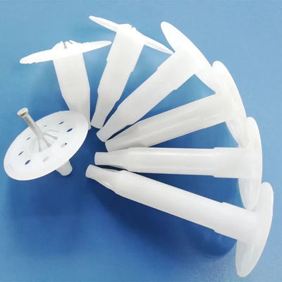 HDPE Hammer in Wall Insulation Anchors with Custom Logo Flat Head and Various Lengths