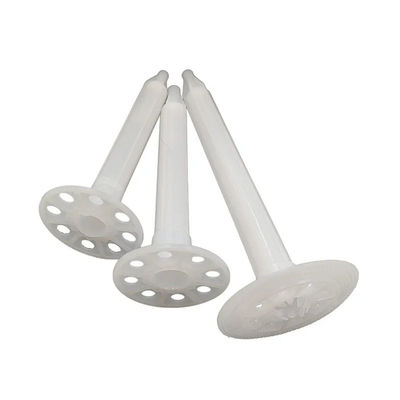 White Spiral Hammer In Wall Insulation Anchors Strong Inner Screw Nails