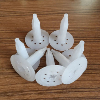 Corrosion Resistant Plastic Insulation Fixing Anchors Spiral Shank White Or Customization - 47mm