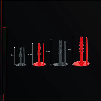 Durable Corrosion and Weather Resistant Plastic Insulation Wall Anchors