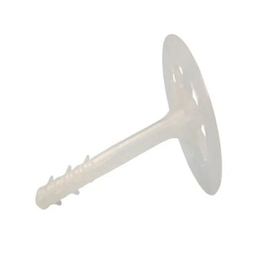 White Plastic Insulation Anchor With Corrosion Resistance 50mm Head Diameter For Building Walls