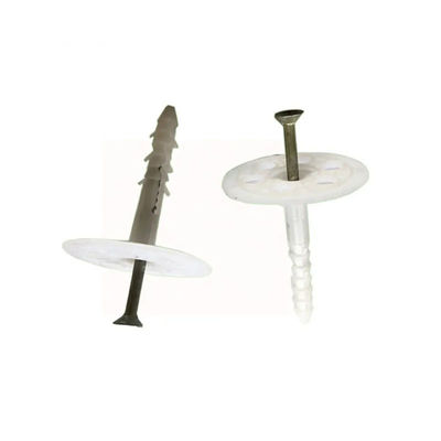 PE PP Hammer In Wall Insulation Anchors Corrosion Resistant White 200mm Length
