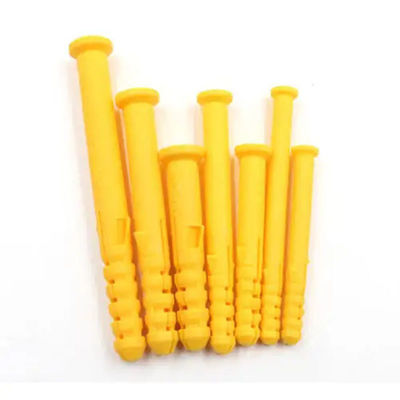 Red Yellow Nylon Expansion Anchor for Construction Projects - Weather Corrosion Resistant