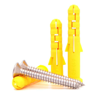 Load Capacity Nylon Expansion Anchor Screw Resistant to Weather for Wall Ceiling Object Securing