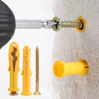 Load Capacity Nylon Expansion Anchor Wall Plug Plastic Anchors for Securing Objects