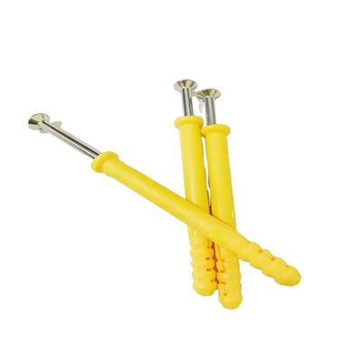 Load Capacity Expanding Screws Plastic Anchor With Mating Screw Nail Length 30mm-300mm Customized Color