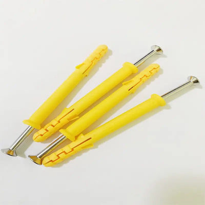 PE / PP / Nylon 30mm-300mm Mating Plastic Plug Screw Anchors For Securing Objects To Walls Or Ceilings