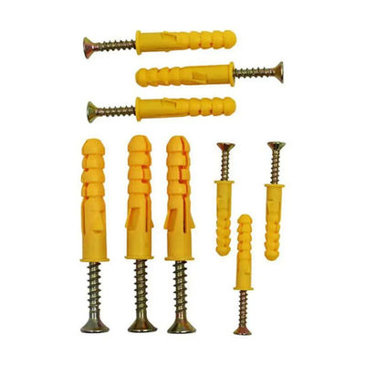 Concrete Brick Nylon Expansion Anchor Weather Resistant Red / Yellow For Wall or Ceiling Objects