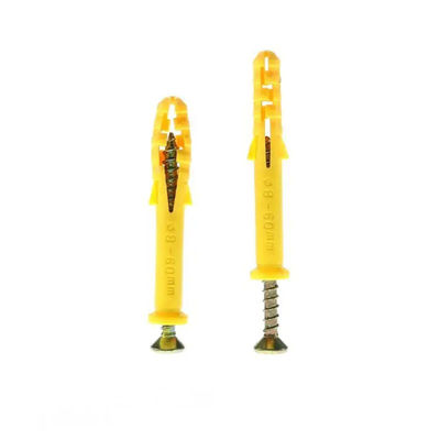 Red Nylon Plastic Expansion Bolt Screw For Various Applications - Load Capacity