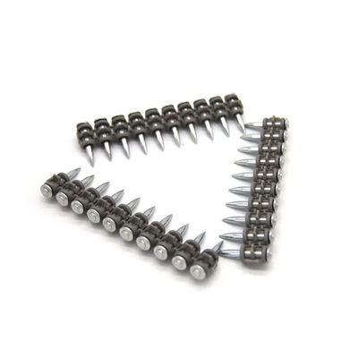 Straight Shank Gas Nails Cold Galvanized Steel Concrete Nails Rust Resistant Smooth Design