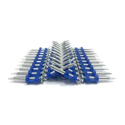 Flat Head Gas Nails Smooth Shank Steel Concrete Rows For Building Construction