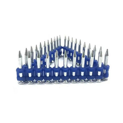 Flat Head Gas Nails Smooth Shank Steel Concrete Rows For Building Construction