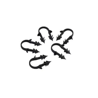 Durable Black White Plastic Pipe Clips For Underfloor Heating / Various Surfaces