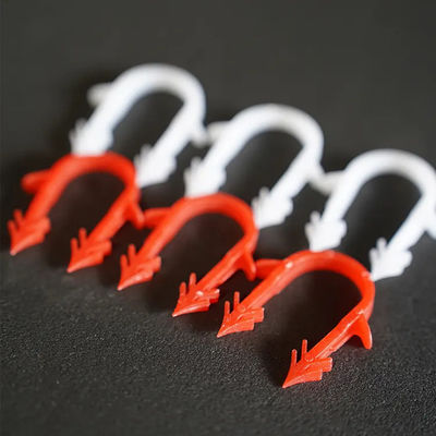 Durable White Underfloor Heating Pipe Clips For Securely Mounting Pipes On Various Surfaces