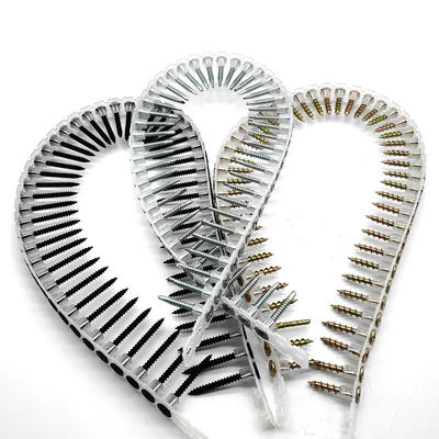 Carbon Steel Sharp Point Self Drilling Collated Self Tapping Screws With Corrosion Resistance