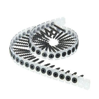 Self Drilling Phillips Cross Recess Drywall Screw Strips With Chain Belt Fastening