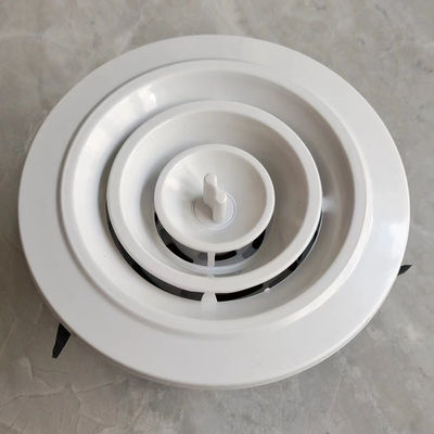 Snap On Plastic Air Round Vent Cover / Outlet Cover With Insect Prevention And Weather Resistance