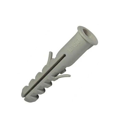 Red And Yellow Expanding Plastic Screw Anchors With Mating Screw Nail For High Load Capacity