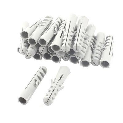 Weather Resistant Plastic Wall Anchors For Screws With Corrosion Free Inner Nail For Secure Wall And Ceiling Fixation
