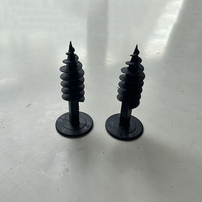 Black Heat Resistance And Corrosion Protection Plastic Insulation Anchors / Insulation Fasteners