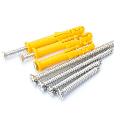 Nylon Plastic Expansion Anchors Weather and Corrosion Resistant Red / Yellow Options
