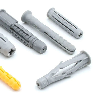 Load Capacity Customized Plastic Anchor Wall Plug Expansion Plastic Anchor Screws With Mating Screw Nail